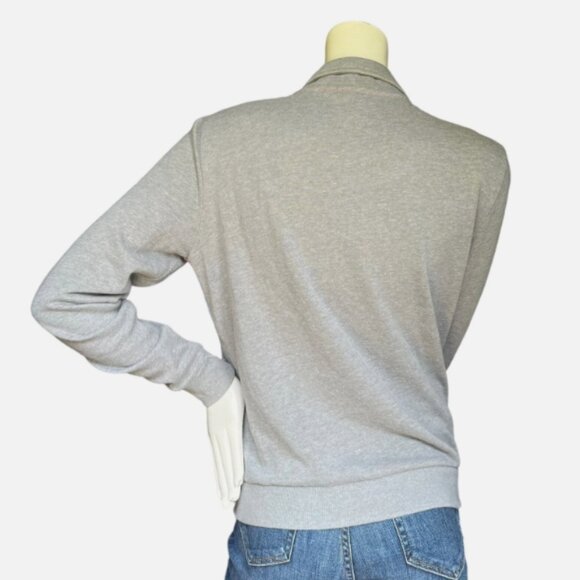 Victoria's Secret Pink Blue Gray & Pink Colorblock 1/4 Zip Sweatshirt - 6008 - Picture 2 of 5